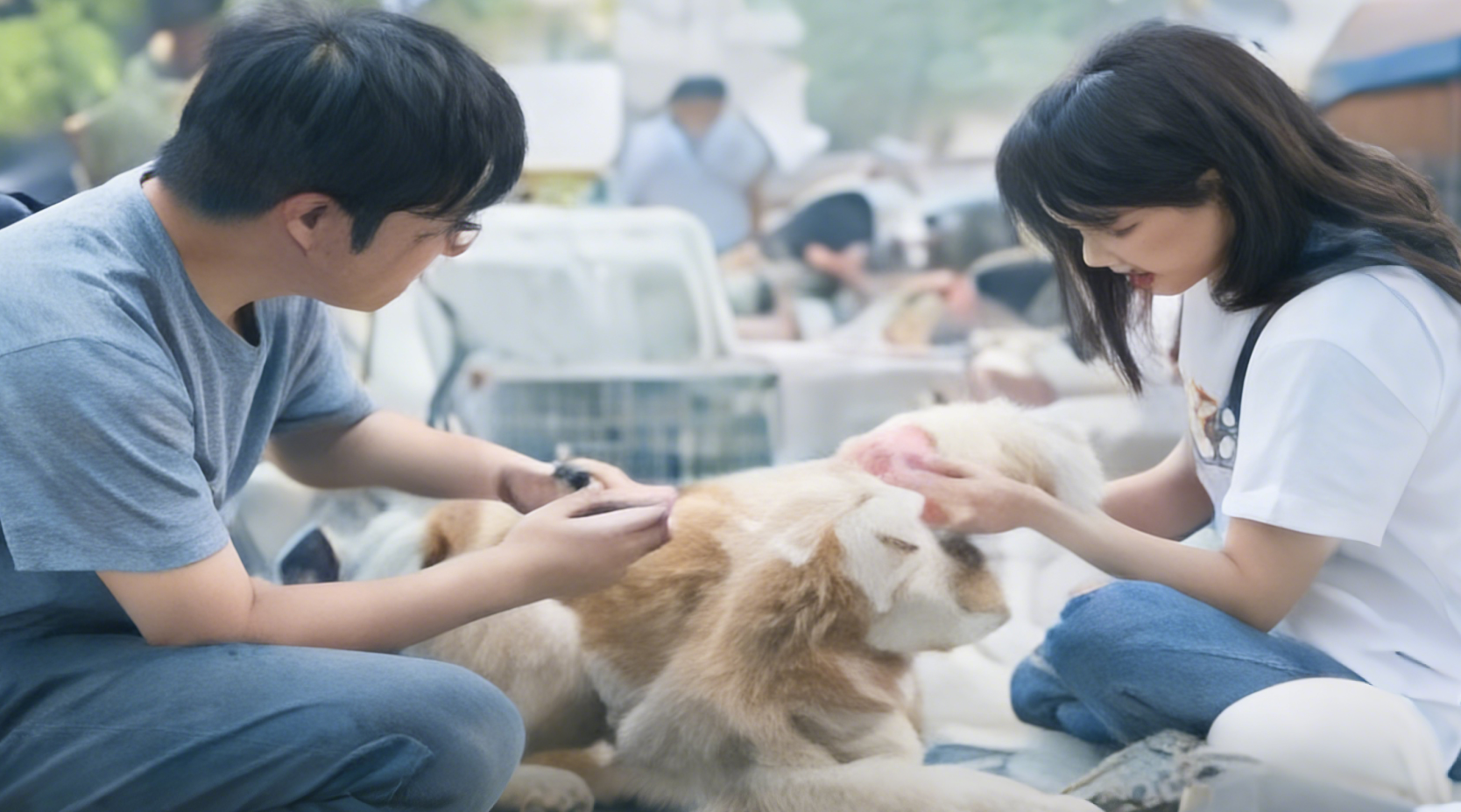 志愿者活动现场